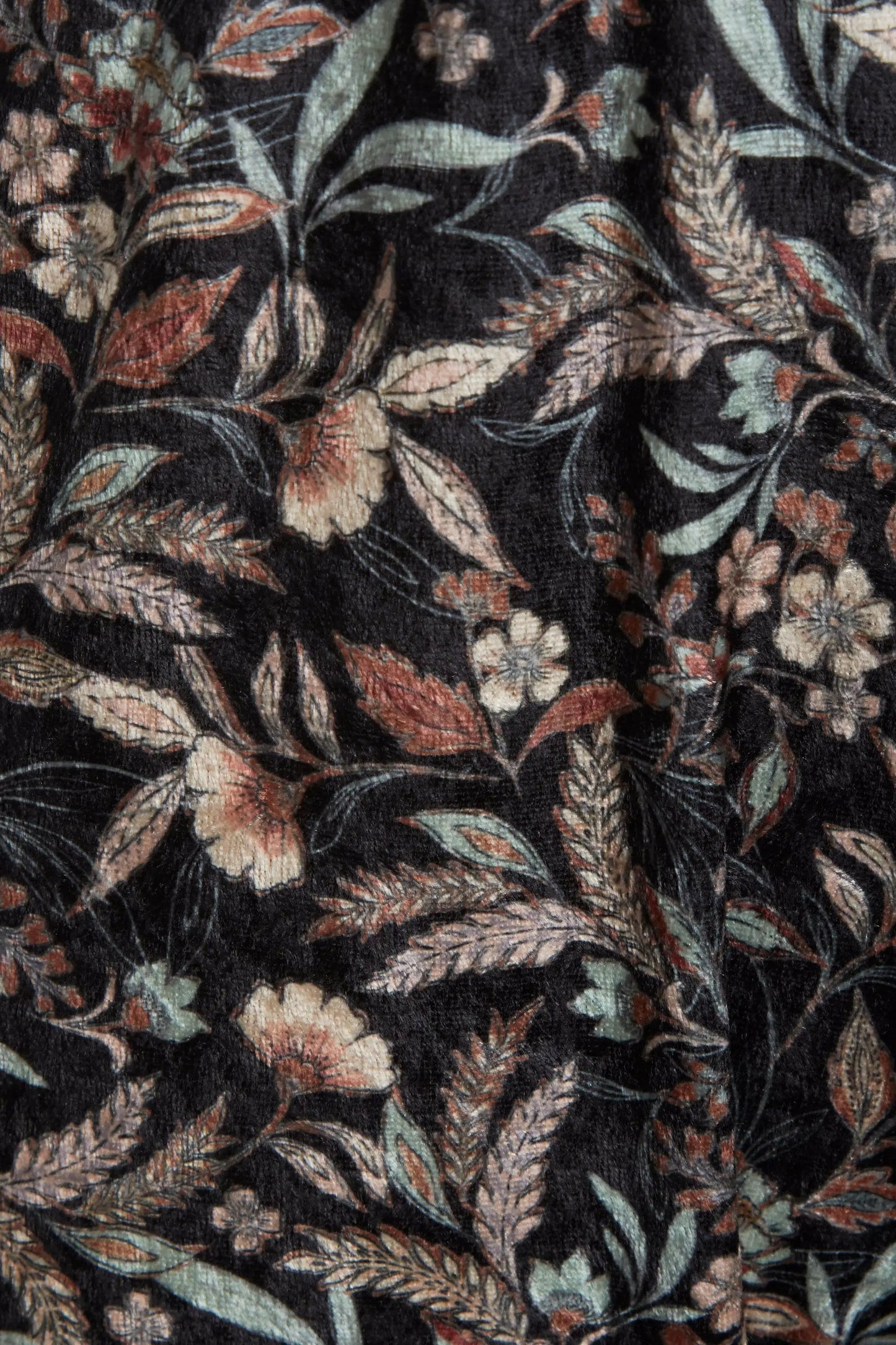 Floral Velvet Backless Jumpsuit by Sarvin