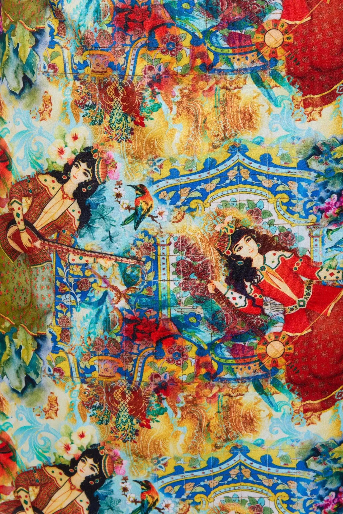 Persian Printed Mini Skirt by Sarvin