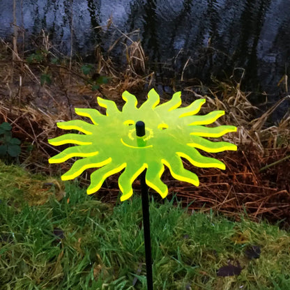 Large SunCatcher Garden Décor Ornament 'Smiling Sun' by Sun Catcher Garden Decor
