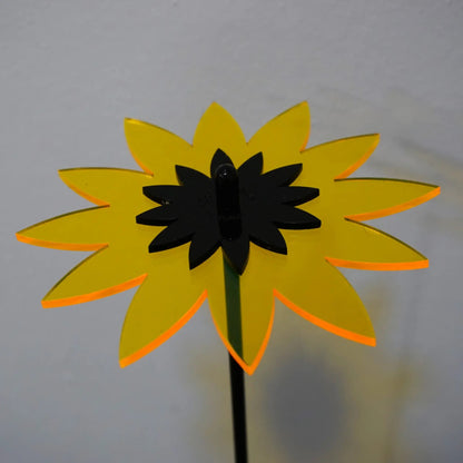 Large Garden Decor Ornaments Set of 3 'Sunflowers' by Sun Catcher Garden Decor