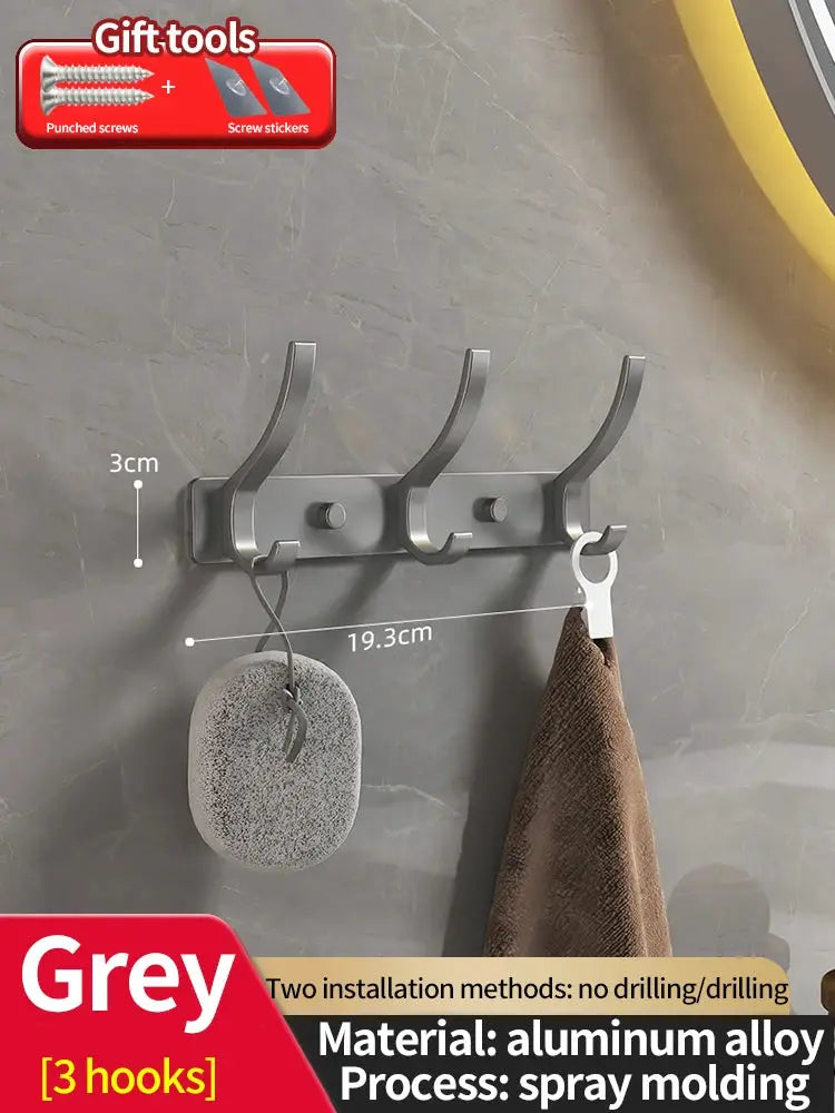 no drill Door Behind Hook Storage Wall Hanging Clothes Hanger Coat Hook Punch-free Hanger Bedroom Organizer Storage Kitchen Acce by All Mart Bristol Ltd