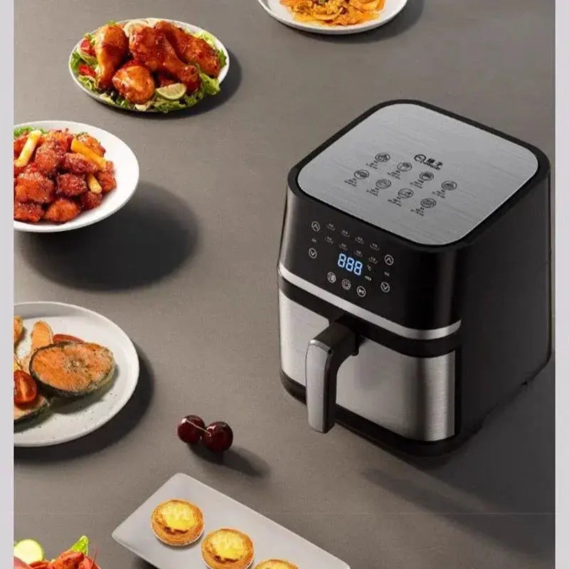 Air fryer household large capacity smart electric fryer no flip multifunctional electric oven integrated French fry machine by All Mart Bristol Ltd