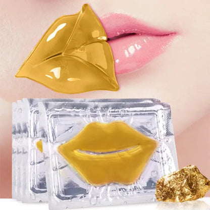 5pcs Crystal Collagen Lip Mask Lips Plumper Pink Lip Patches Moisture Nourishing Essence Korean Cosmetics Skin Care for Beauty by All Mart Bristol Ltd