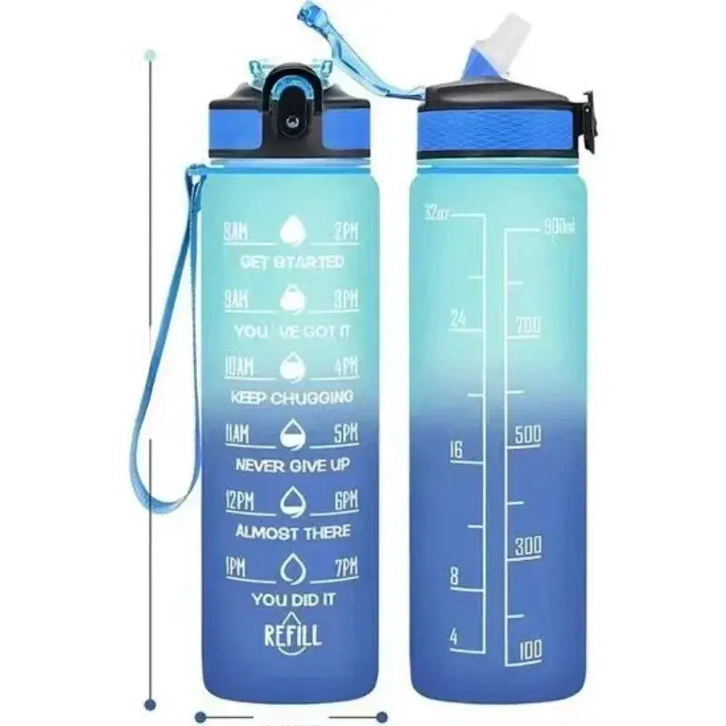 1L Water Bottle Portable Sport Water Bottle Pretty Drink Bottle Leakproof Gym Water Bottle for Outdoor Travel Fitness Cycling by All Mart Bristol Ltd
