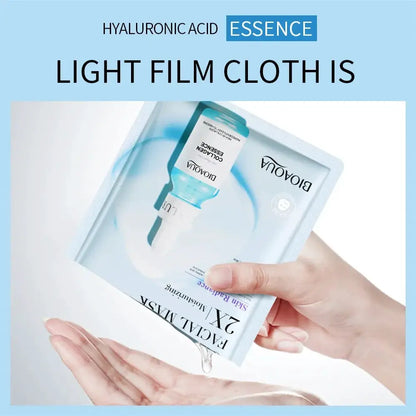 10pcs Centella Collagen Face Mask Moisturizing Refreshing Sheet Masks Hyaluronic Acid Facial Anti-Wrinkle Anti-aging Mask by All Mart Bristol Ltd