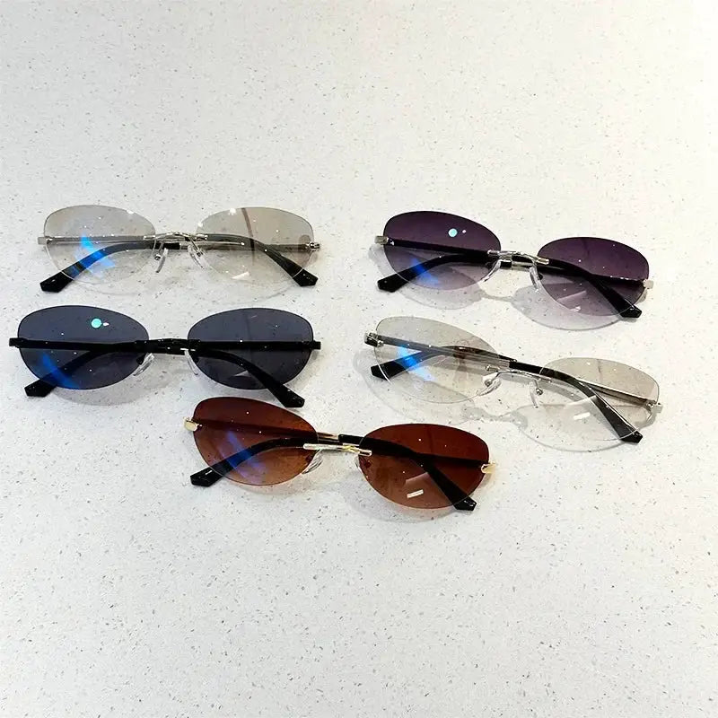 New Luxury Brand Designer Small Frame Cat Eye Sunglasses Women Vintage Fashion Sun Glasses Popular Punk Sexy Ladies Shades UV400 by All Mart Bristol Ltd