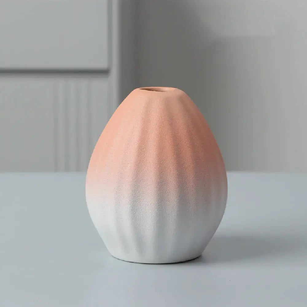 Ceramic Small flower Vase Home Decoration Crafts Tabletop Ornament Simplicity Japanese-style Decoration by All Mart Bristol Ltd