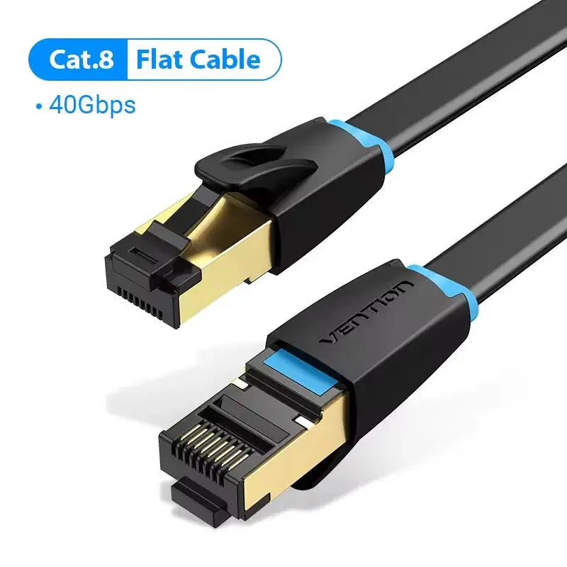 Vention Cat8 Ethernet Cable SFTP 40Gbps 2000MHz Cat 8 RJ45 Network Lan Patch Cord for Router Modem Internet RJ 45 Ethernet Cable by All Mart Bristol Ltd