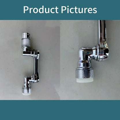 1080° Rotating Water Purification Filter Plastic Faucet Mechanical Arm Spray Head Kitchen Washbasin Extension Tap Aerator Univer by All Mart Bristol Ltd