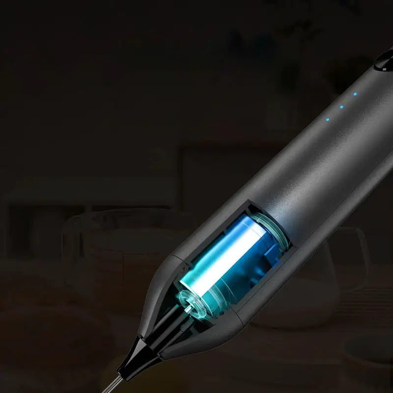 2in1 Milk Frother USB Rechargeable Electric Egg Beater Whisk Coffee Mixer Double Heads Milk Frothers Baking Stirrer Food Blender by All Mart Bristol Ltd