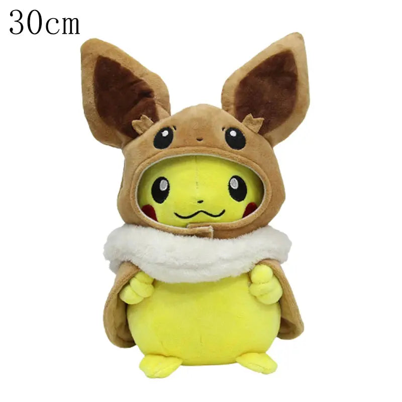Cos Eevee Pikachu Cosplay Plush Toy Charizard Peluche Snorlax Garchomp Tyranitar Hydreigon Stuffed Animal Doll Plushies Toy Gift by All Mart Bristol Ltd