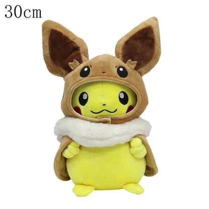Cos Eevee Pikachu Cosplay Plush Toy Charizard Peluche Snorlax Garchomp Tyranitar Hydreigon Stuffed Animal Doll Plushies Toy Gift by All Mart Bristol Ltd