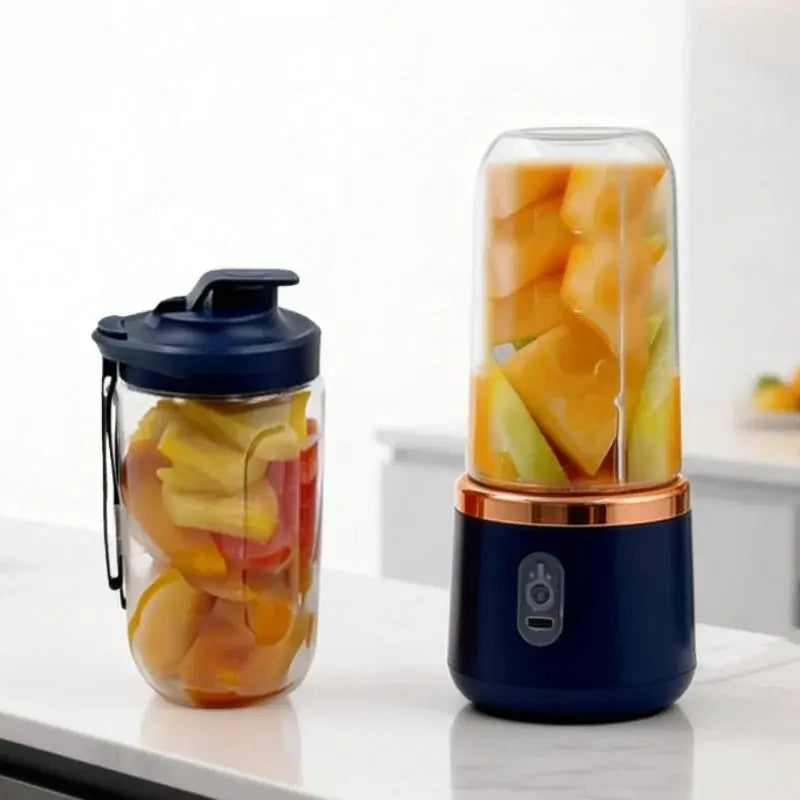 Portable Electric Fruit Juicer Blender 400ML 6 Blade Mixer by All Mart Bristol Ltd