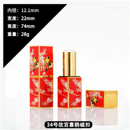 4g Lipstick Tube Cosmetic Jar Multi-patterned Square Shape Empty DIY Lip Balm Lipstick Tube Sinicism Makeup Container Portable by All Mart Bristol Ltd