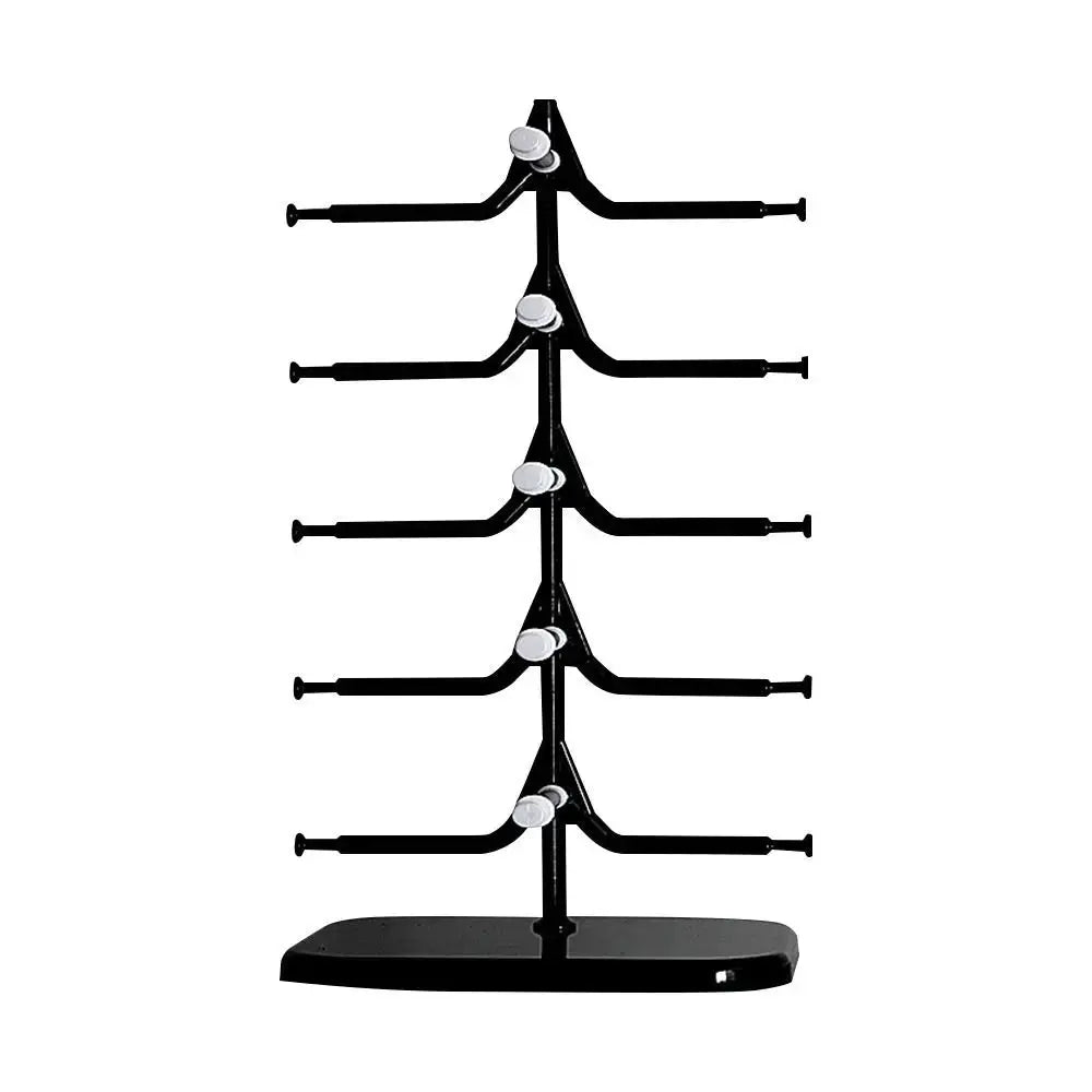 5/10 Pairs Glasses Display Stand Sunglasses Rack Shelf Eyewear Eyeglasses Frame Organizer Show Holder Tray 5 Layer Space Saving by All Mart Bristol Ltd