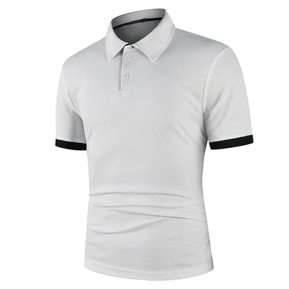 Men Polo Men Shirt Short Sleeve Polo Shirt Contrast Color Polo New Clothing Summer Streetwear Casual Fashion Men tops by All Mart Bristol Ltd