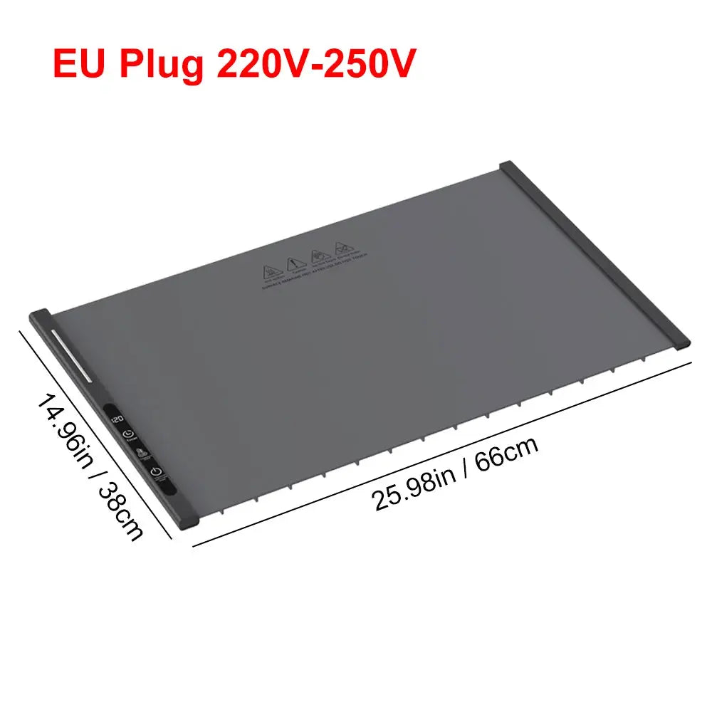 Foldable Silicone Electric Food Warming Tray for Dining Tables by All Mart Bristol Ltd