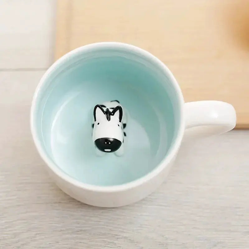 400ML Ceramic Mugs Creative Cute Cartoon Stereo Animal Milk Coffee Cups Couple Cups of Household Drinking Water Supplies by All Mart Bristol Ltd