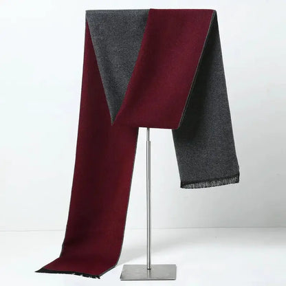 Designer Brand Plaid Men's Cashmere Scarf Winter Warm Scarves Shawls Casual Business Long Wraps Pashmina Christmas Gift for Man by All Mart Bristol Ltd