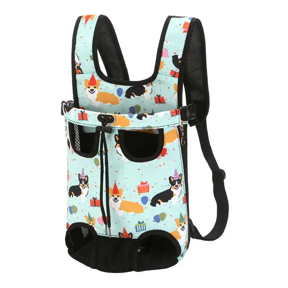 Adjustable Cat Carrier Bag Pet Double Shoulder Backpack Portable Bag Outdoor Travel Camping Hiking Cat Bag Dog Bag by All Mart Bristol Ltd