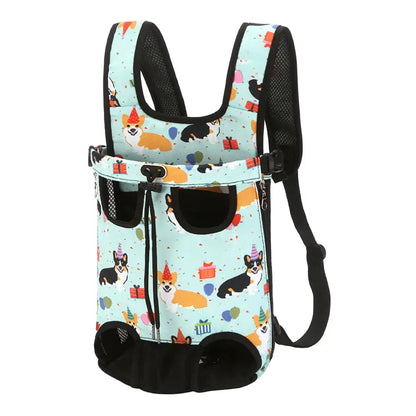 Adjustable Cat Carrier Bag Pet Double Shoulder Backpack Portable Bag Outdoor Travel Camping Hiking Cat Bag Dog Bag by All Mart Bristol Ltd