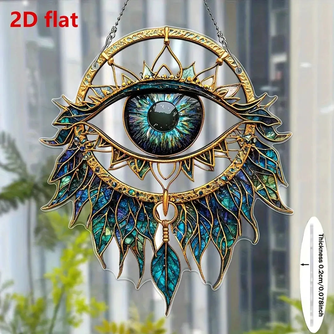 1PcEvil Eyes Hanging Decoration Hanging Pendant Wind Chime Suncatcher Home Window Ornament Garden Decor Car Interior Decoration by All Mart Bristol Ltd