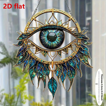 1PcEvil Eyes Hanging Decoration Hanging Pendant Wind Chime Suncatcher Home Window Ornament Garden Decor Car Interior Decoration by All Mart Bristol Ltd