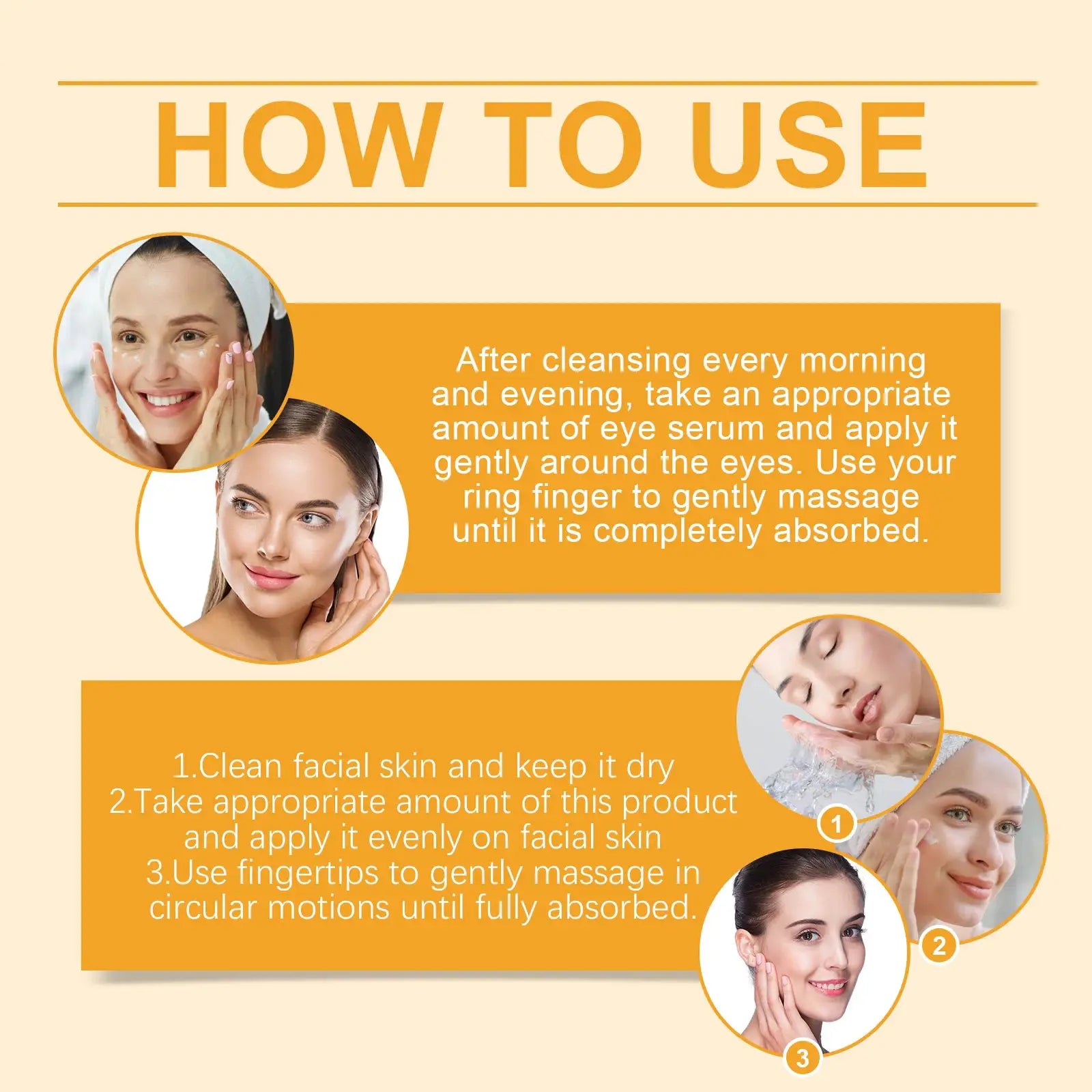 Vitamin C Skincare Set Face Whiten Cream Dark Spots Serum Cleaning Facial Cleanser Moisturizer Toner Firming Eye Cream Skin Care by All Mart Bristol Ltd