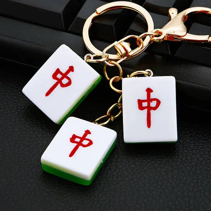 luxury keychains China Mahjong Car Keychain Key ring accessories keychains for women's keys by All Mart Bristol Ltd