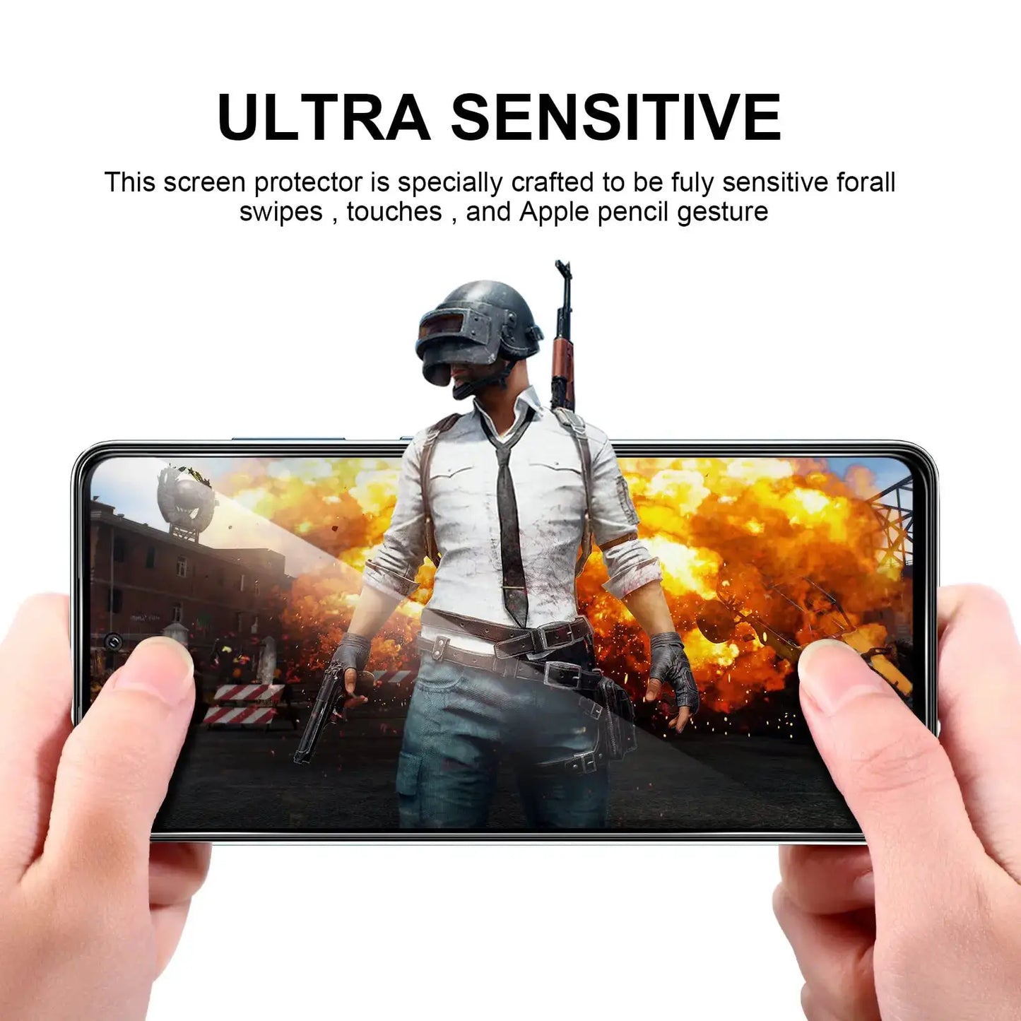 Screen Protector For Galaxy A52s 5G Samsung Tempered Glass High Aluminum 9H HD Clear Transparent Case Friendly by All Mart Bristol Ltd