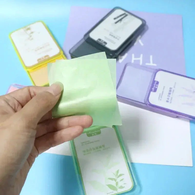 300PcsFace Oil Absorbing Paper Summer Oil Control Wipes Absorbing Sheet Oily Paper Face Cleansing Makeup Tool Face Oil Blotting by All Mart Bristol Ltd