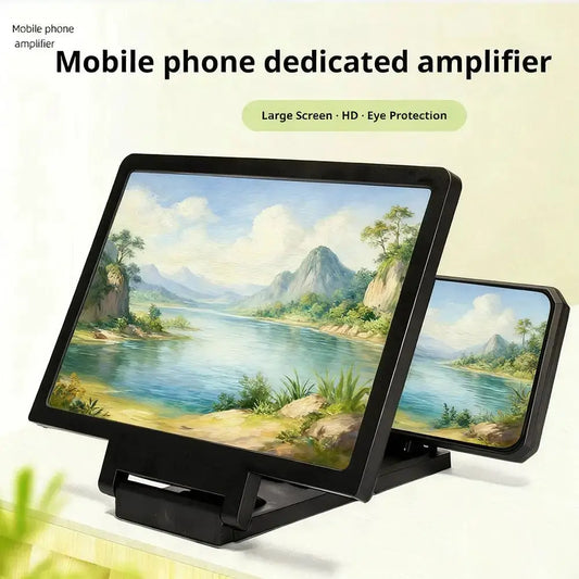Screen Magnifier HD Screen Magnifying Glass Eye Protection Lightweight Portable Screen Enlarge Magnifier Phone Holder by All Mart Bristol Ltd