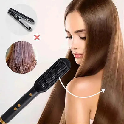Electric Hair Straightener Brush Professional Fashion Fast Heating Ceramic Hair Straightener by All Mart Bristol Ltd