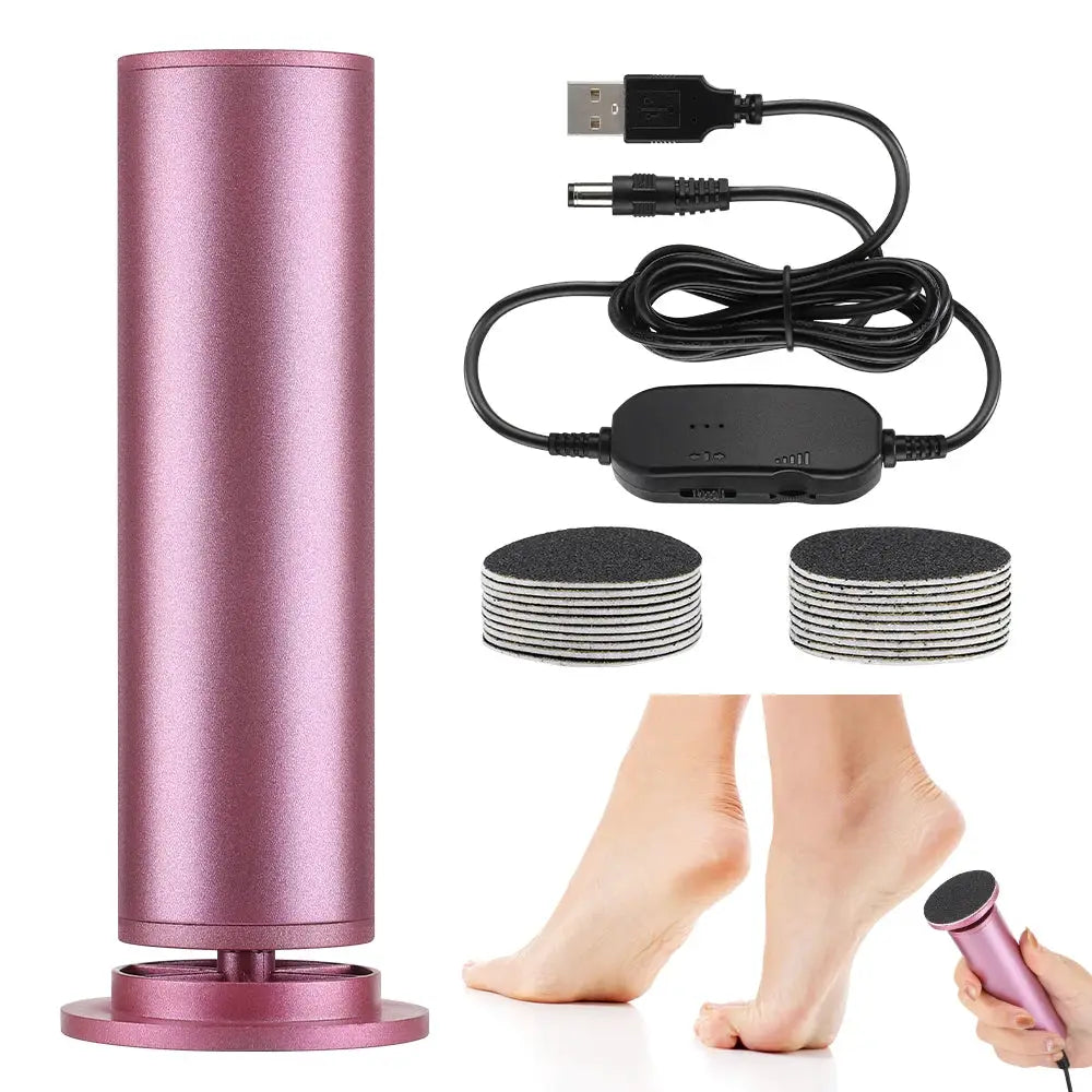 Electric Foot Callus Remover Foot Care File Heels Dead Skin Pedicure Tool Electronic Foot Grinder and Replacement Sandpaper by All Mart Bristol Ltd