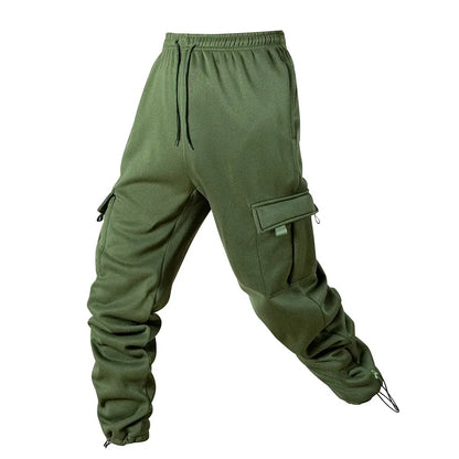 Men's Joggers Pants Loose Drawstring Long Pants Men Multi-pocket Sweatpants Casual Cargo Trousers For Men Fitness by All Mart Bristol Ltd