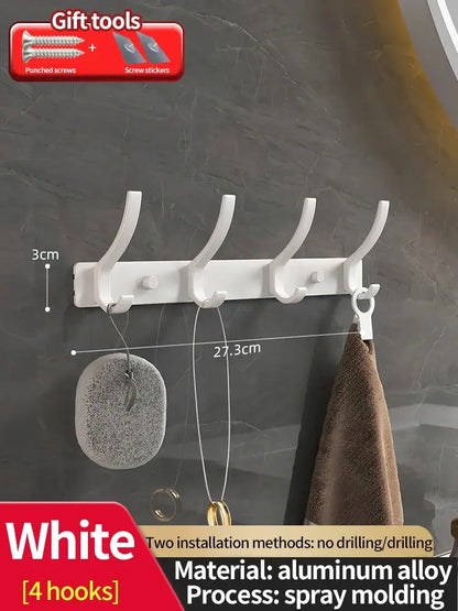 no drill Door Behind Hook Storage Wall Hanging Clothes Hanger Coat Hook Punch-free Hanger Bedroom Organizer Storage Kitchen Acce by All Mart Bristol Ltd