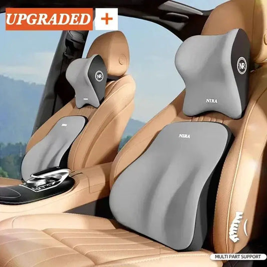 New Memory Foam Car Universal Headrest Lumbar Cushion Back Cushion Lumbar Pillow Car Comfort Neck Pillow Car General Accessories by All Mart Bristol Ltd