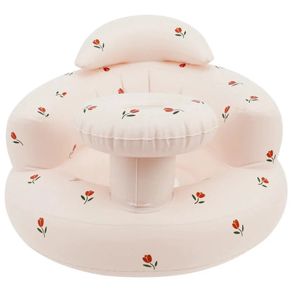 Inflatable Baby Chair Portable Baby Sofa Breathable Inflatable Baby Chair PVC Multifunctional Seat Practice Sitting Bath Stool by All Mart Bristol Ltd