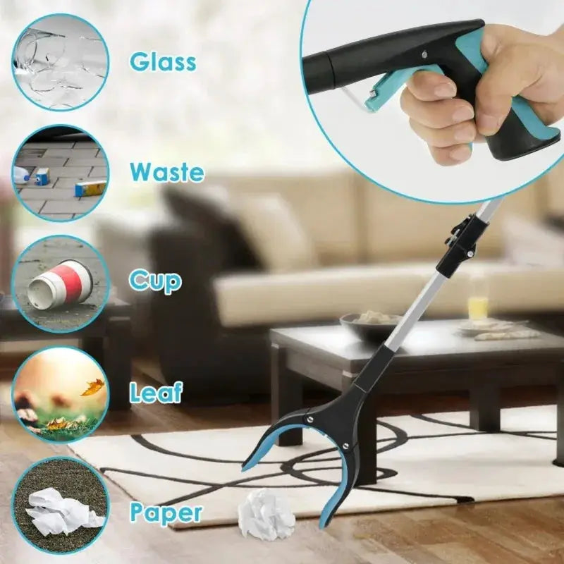 Foldable Gripper Extende Spring Grip Trash Pick Up Claw Mobility Aid Outdoor Indoor Portable Cleaning Tools for Elderly Home Use by All Mart Bristol Ltd