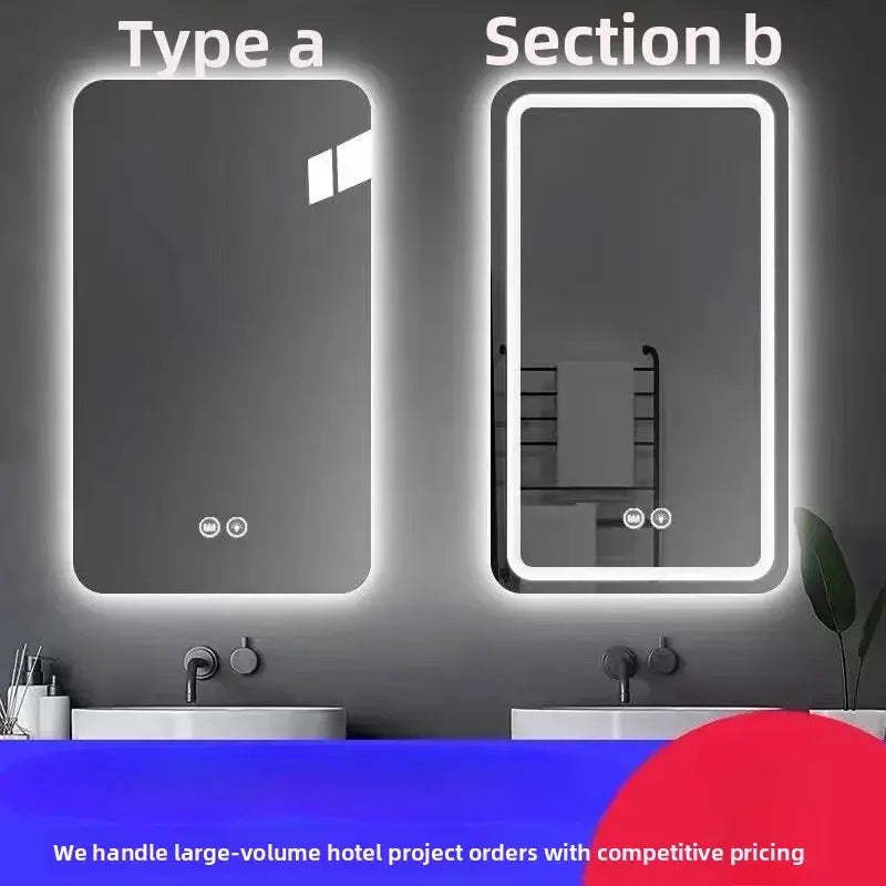 New Smart Mirror Wall Hanging LED High Definition Induction Anti-fog Bathroom Mirror Touch Screen 23.5 * 15.5 Inches Vanity by All Mart Bristol Ltd