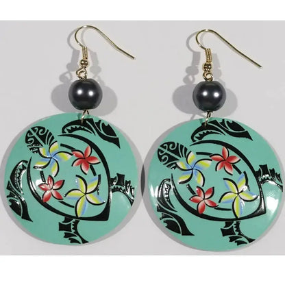 Hawaiian Acrylic Australia Designer Earrings Earring Accessories African Polynesian Jewelry Earring Women's Earrings for Women by All Mart Bristol Ltd