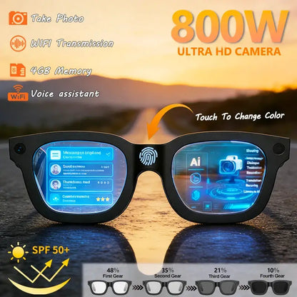 2026 Smart Glasses HD Photo Video OpenAI Record Translation Touch Photochromic Lenses Bluetooth Call Music Multifunction Glasses by All Mart Bristol Ltd