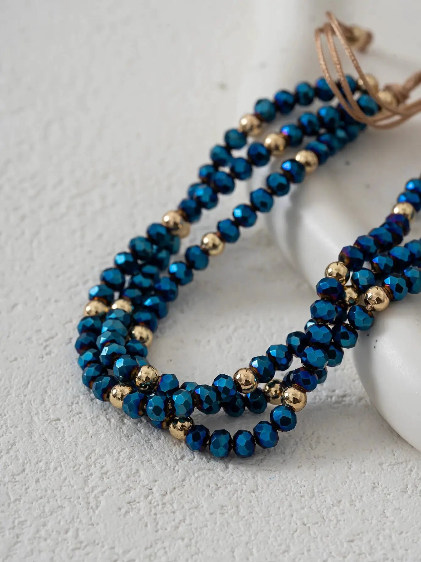 Bohemian handmade colorful crystal beaded bracelet for women's vacation party jewelry by All Mart Bristol Ltd