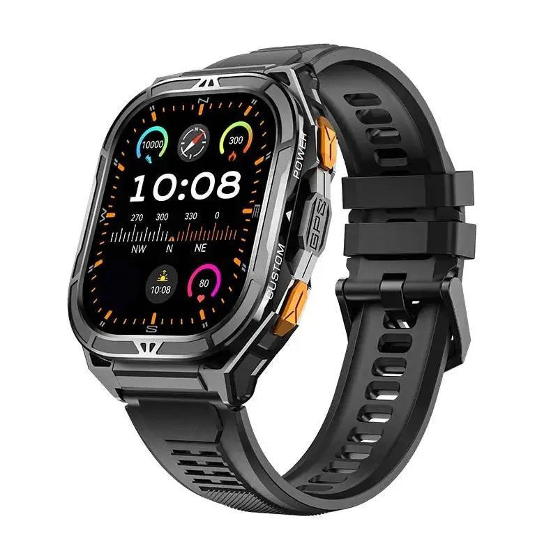 X5 Smart Watch 1.96inch Amoled Bluetooth Calling SOS Outdoors Sports Fitness Tracker SmartWatch For Men Women by All Mart Bristol Ltd