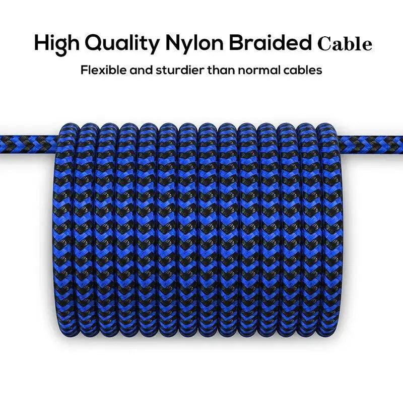 Magnetic Charging Cable 3 IN 1 TOPK 360 Rotation Magnetic Phone Charger Cable with LED Light for Micro USB Type C Cable by All Mart Bristol Ltd