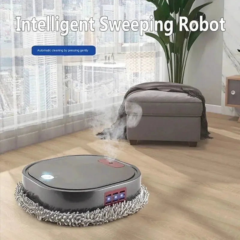 2024 New Rechargeable Smart Mopping Robot Spray Cleaner Dry and Wet 3 in 1 Sweep and Mop Robot Vacuum Cleaner Home Mopping Robot by All Mart Bristol Ltd