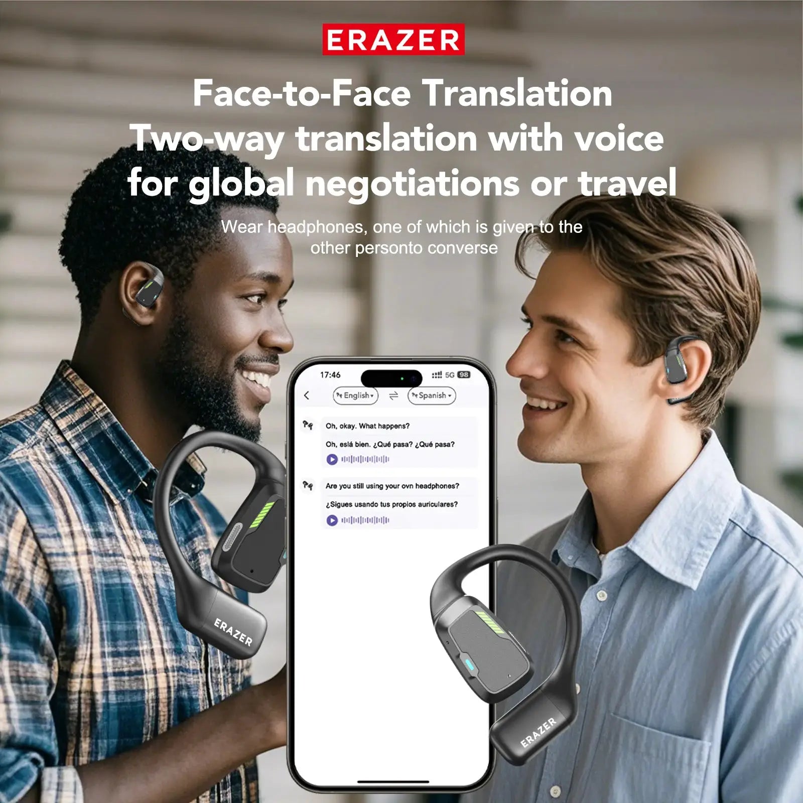 [AI Translator Earbuds]Erazer XP6 Wireless Headphones Gaming Headset Equalizer APP Bluetooth Earphones Waterproof Powerful Sound by All Mart Bristol Ltd