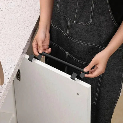 Towel Rod Steel Metal Wire Over Cabinet Towel Rack Storage Organizer Bathroom Door Hanging Towel Rack Punch-free Rag Hanger by All Mart Bristol Ltd