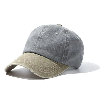 Fashion WASHED DENIM Baseball Cap Men Women Distressed Faded Caps Sunscreen Hats Adjustable Baseball Hats Outdoor Sports Hats by All Mart Bristol Ltd