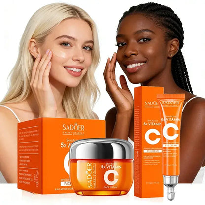 SADOER Vitamin C Face Cream Facial skincare Firming Moisturizing Brightening Hydrating Facial Creams Beauty Face Skin Care by All Mart Bristol Ltd